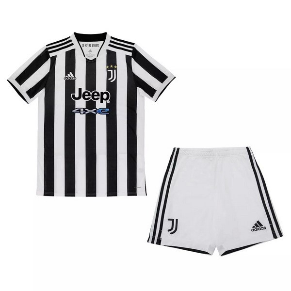 Maillot Football Juventus Domicile Enfant 2021-22 Blanc Noir
